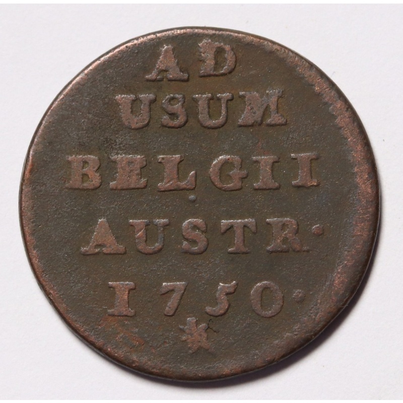 1750 Austrian Netherlands  Liard / Oord - Maria Theresia KM#2
