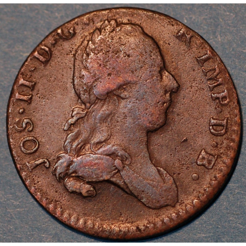 Austrian Netherlands 2 Liards 1782 Joseph II KM# 31