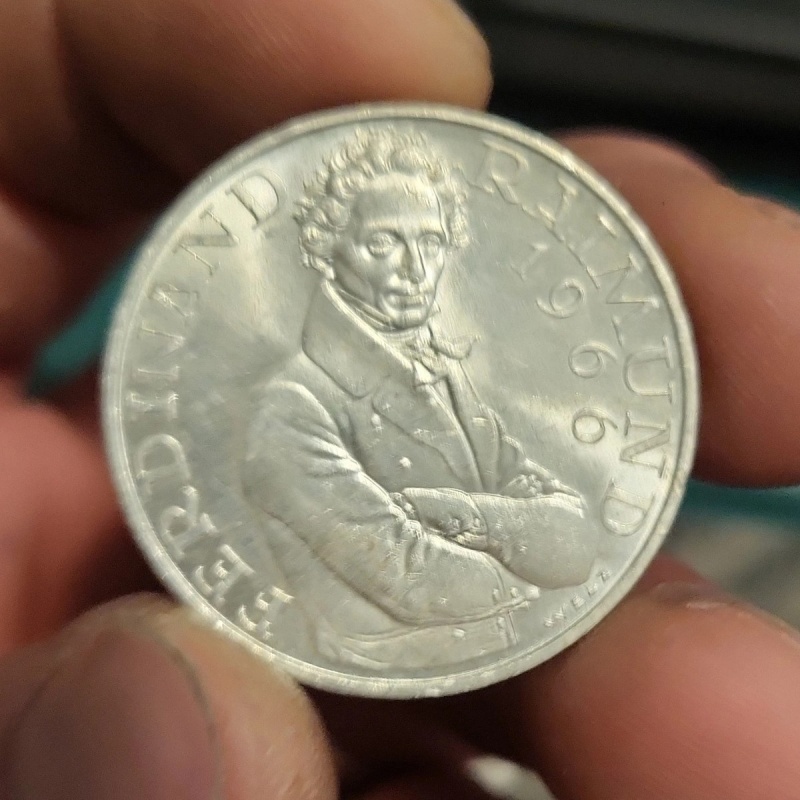 1966 Austria 25 Schilling Ferdinand Silver Coin - Uncertified Commemorative