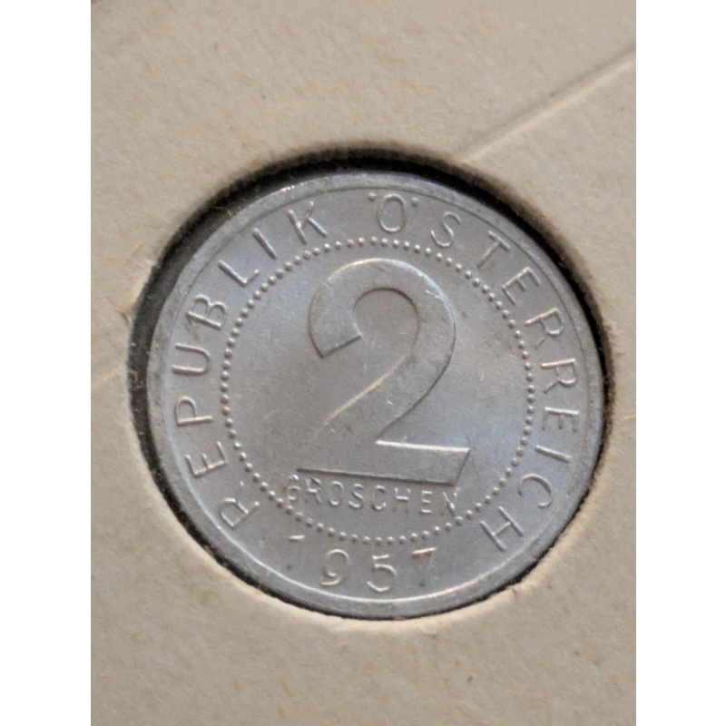 Austria - 1957 - 2 Groschen - Austrian Coin