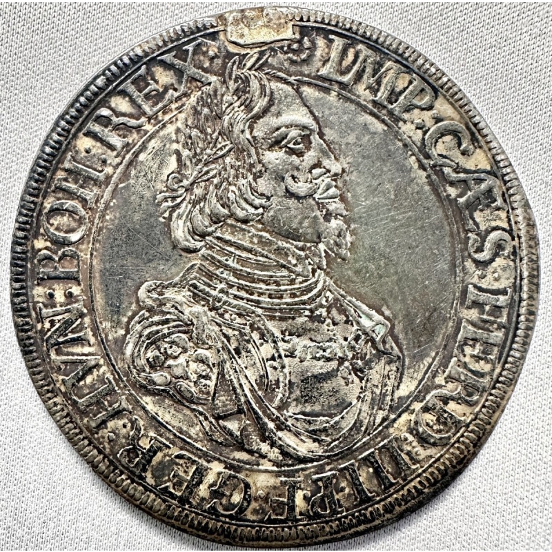 1642 Germany, Augsburg Silver Coin Ferdinand III  XF Detail Fast Shipping USA