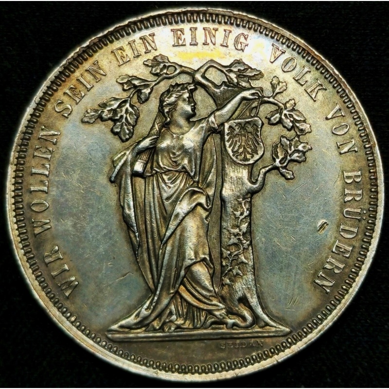 Thaler 1868 Francis Joseph Third German Shooting Festival Austrian Empire UNC!!!