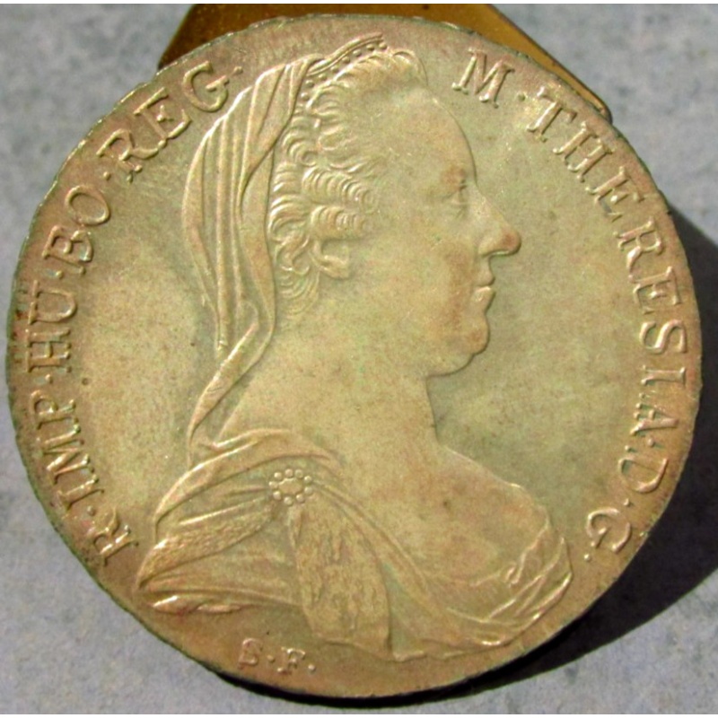 Empress Maria Theresa Thaler Silver Coin Austria 1780 Restrike Bullion Bohemia