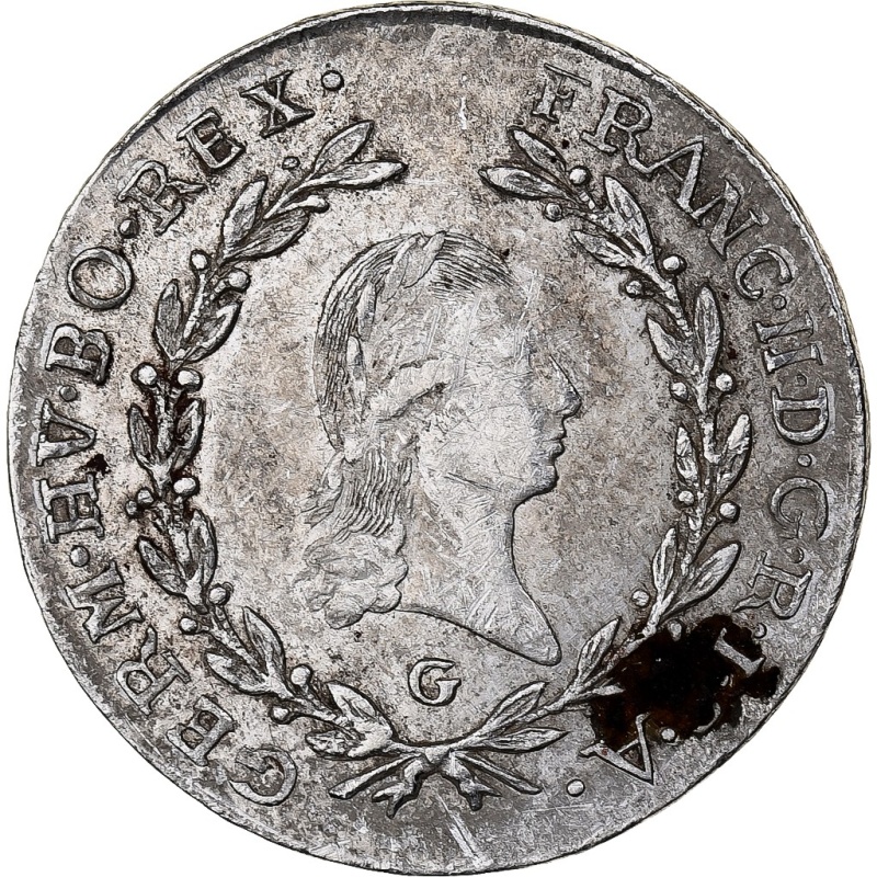 [#1115589] Austria, 20 Kreuzer, 1797, Silver, EF
