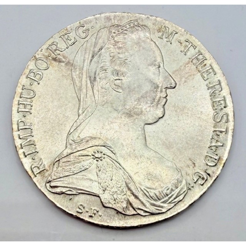 1780x Official Re-Strike Maria Theresa Thaler, .833 Fine Silver, 0.752oz ASW