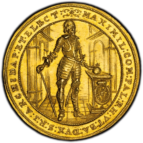 GERMANY. Bavaria. 5 Ducats, 1640. Munich. Maximilian I. PCGS MS64+ Top Pop 1/0!