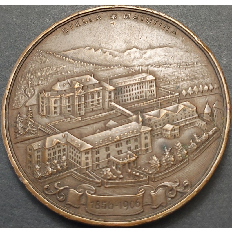 AUSTRIA ÖSTEREICH FELDKIRCH Medaille 1906 VF++ Brass, 25,7g 40mm STELLA MATUTINA