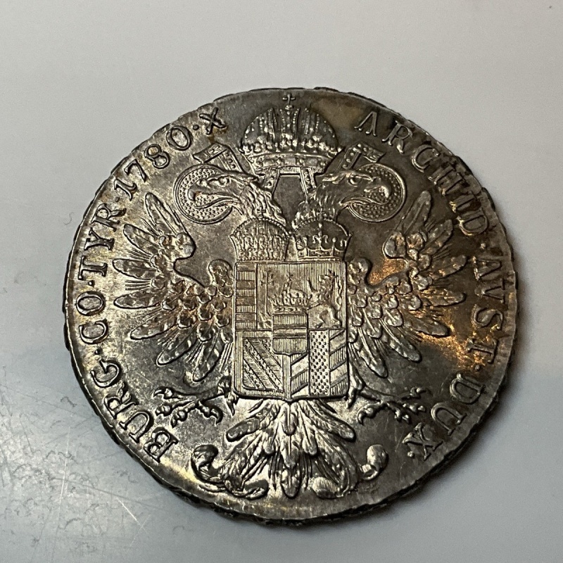 1780 Austrian Maria Theresa Silver Taler Coin 28g