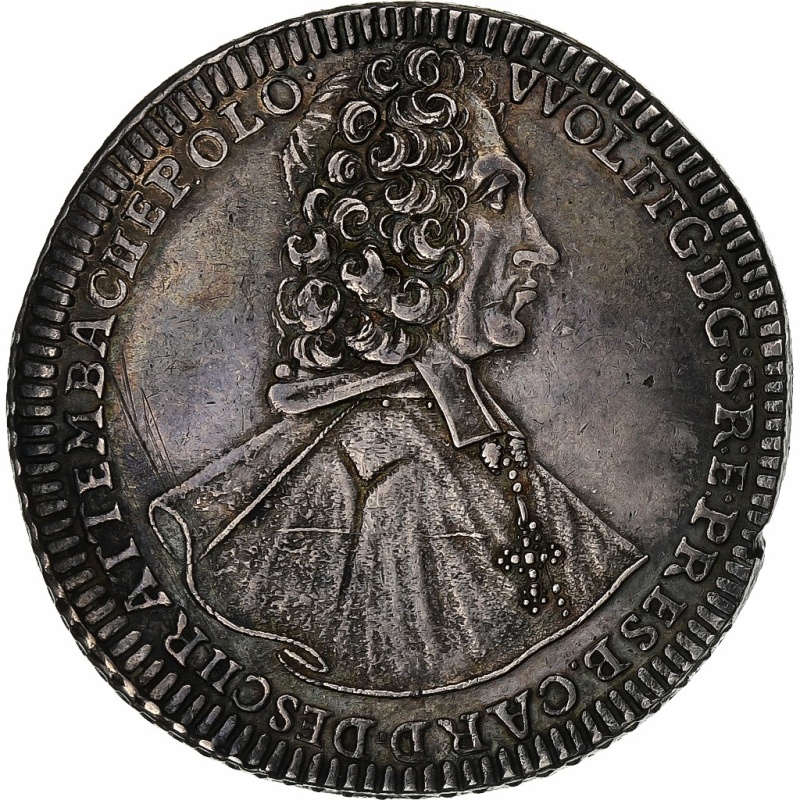 [#1288605] Bishopric of Olomouc, Wolfgang von Schrattenbach, Thaler, 1725, Krom?