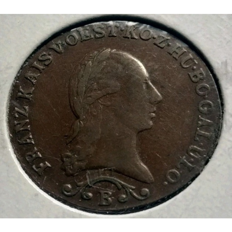 AUSTRIA 1 Kreuzer 1812 B - Copper - Franz II. - XF