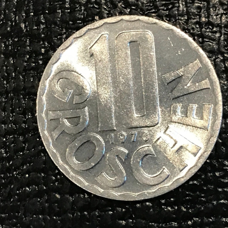 HIGH GRADE BU 1973 AUSTRIA 10 GROSCHEN COIN-DEC141