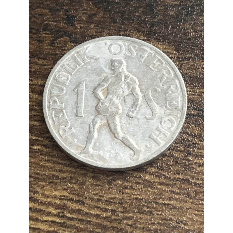 1957 Austria 1 One Schilling Beautiful Actual Coin TC1294*