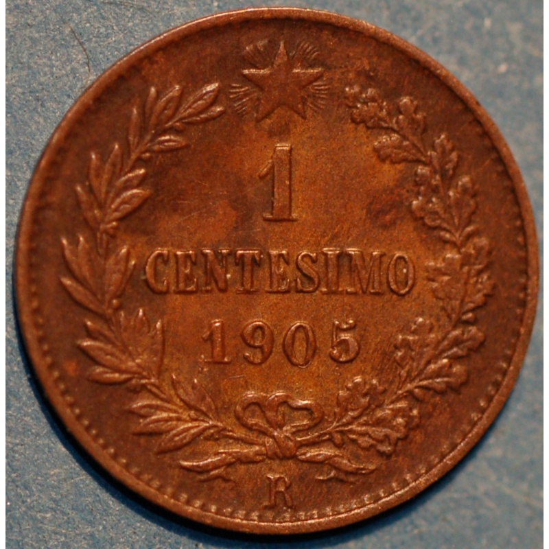 Italy Centesimo 1905 Vittorio Emanuele III KM# 35