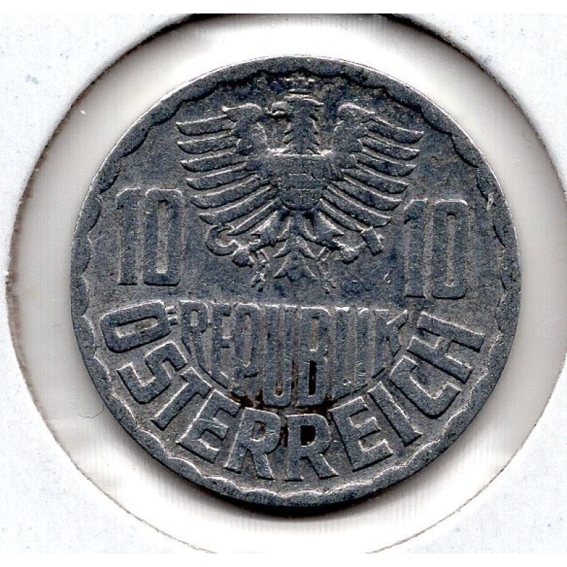 1967 Austria 10 Ten Groschen (1734)