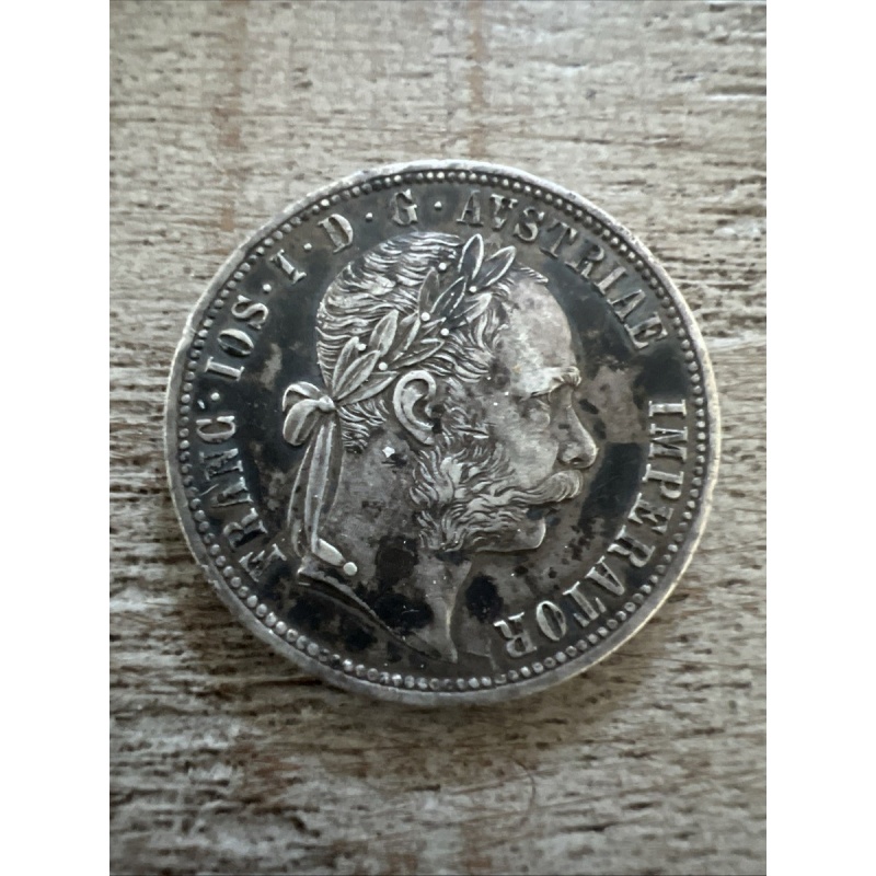 1879 Austria 1 Florin Silver Coin