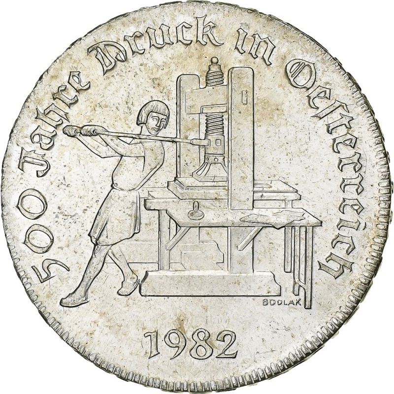 [#1212566] Austria, 500 Schilling, 1982, Vienna, Silver, MS, KM:2957