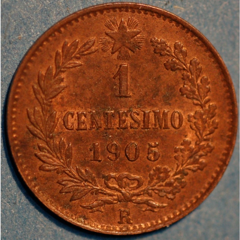 Italy Centesimo 1905 Vittorio Emanuele III KM# 35