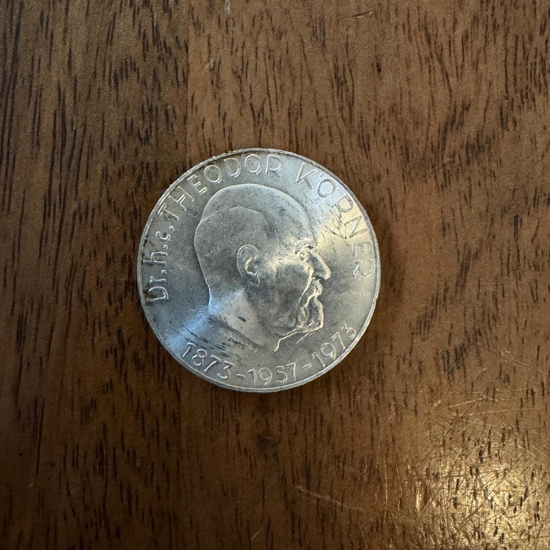 AUSTRIA 50 SCHILLING 1973 KM 2917 argento silver 0,900 Theodor Korner