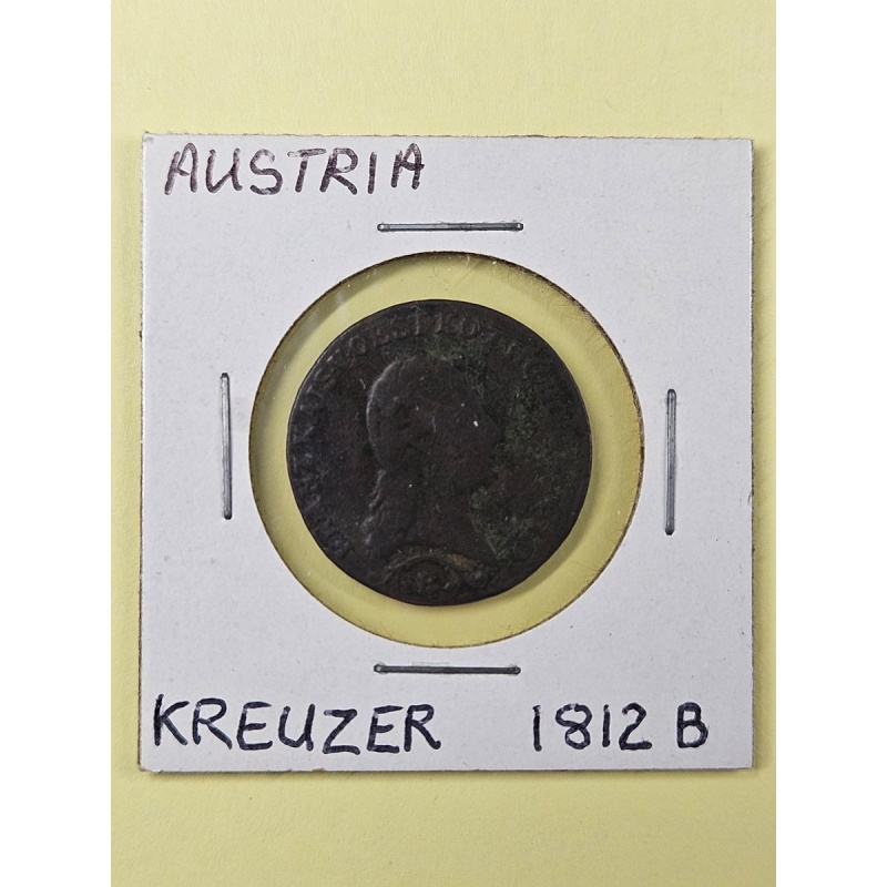 COINS - AUSTRIA - 1 KREUZER 1812 B