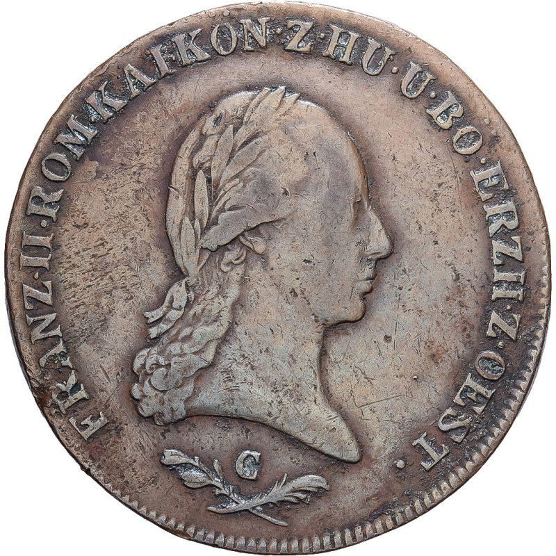 [#1550439] Austria, Franz II (I), 6 Kreuzer, 1800, Hermannstadt, Copper, EF(40-4
