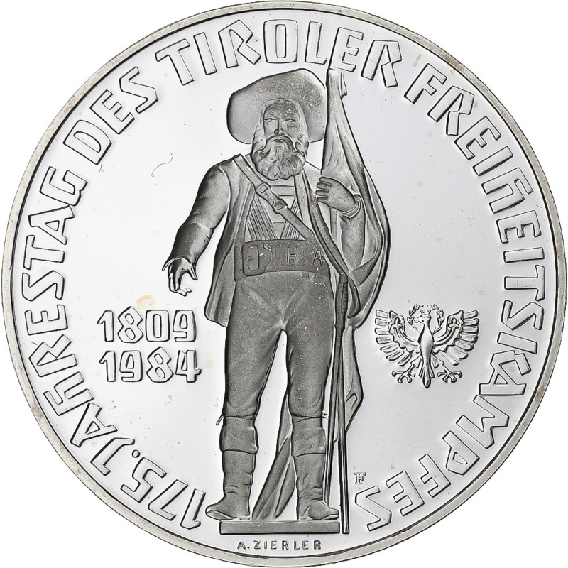 [#1212914] Austria, 500 Schilling, 1984, Vienna, Proof, Silver, MS(65-70), KM:29