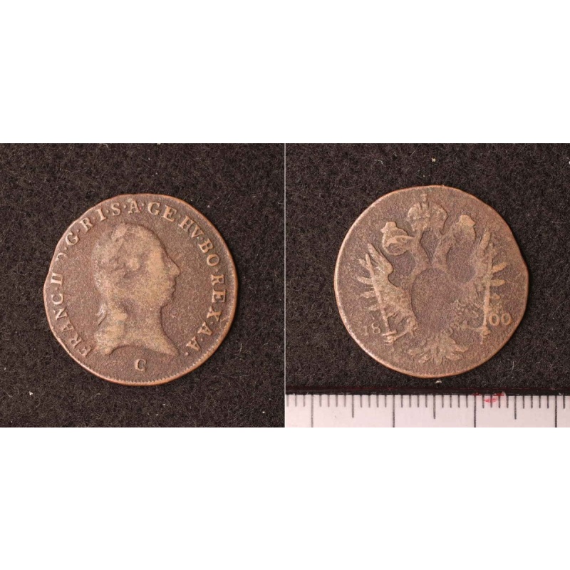 *Austria 1 Kreuzer coin 1800 KM#2111 Holy Roman Empire[E3075]7l0