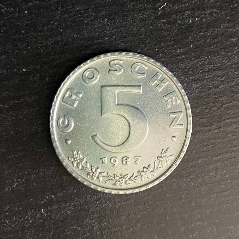 Austria - 5 groschen 1987 coin