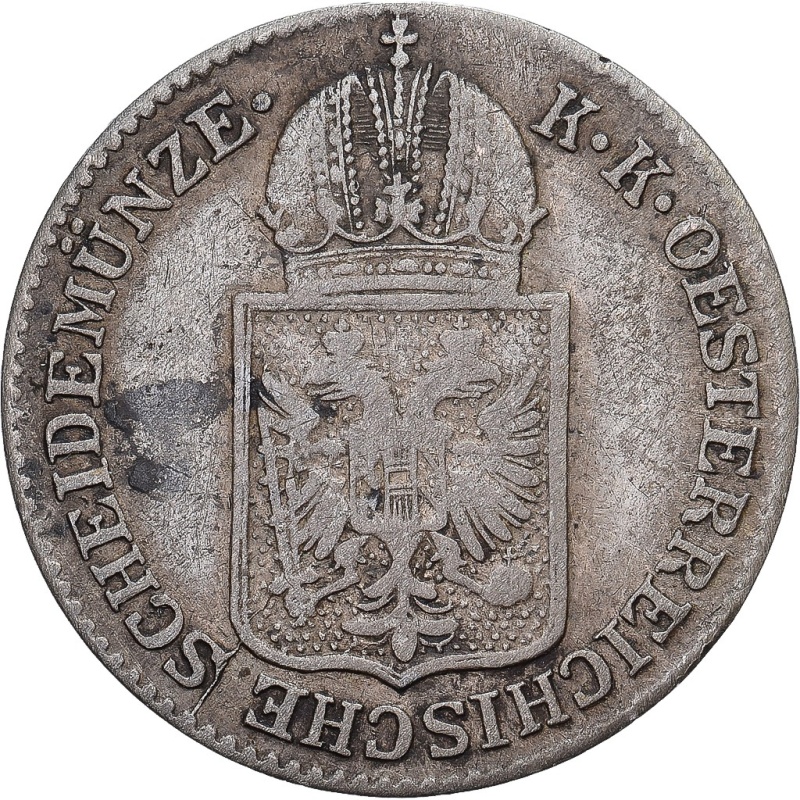 [#138671] Austria, Franz Joseph I, 6 Kreuzer, 1849, Vienna, Silver, VF(30-35), K