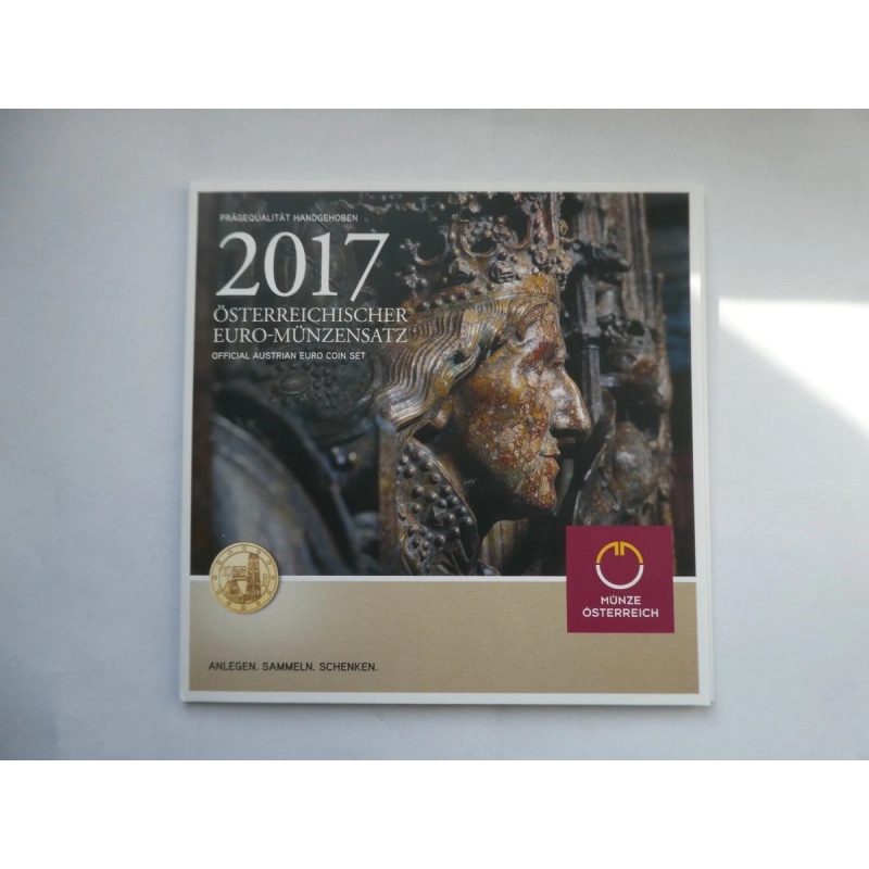Austria  2017 year Bu Full coin set from 1 cent - 2 euro total 8 coins