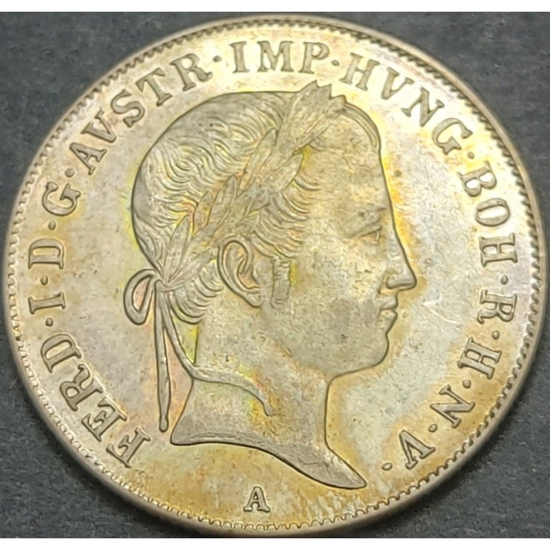 AUSTRIA ÖSTEREICH 20 KREUZERS 1846 A KM#2208 XF++ FERDINAND I. 1835 - 1848
