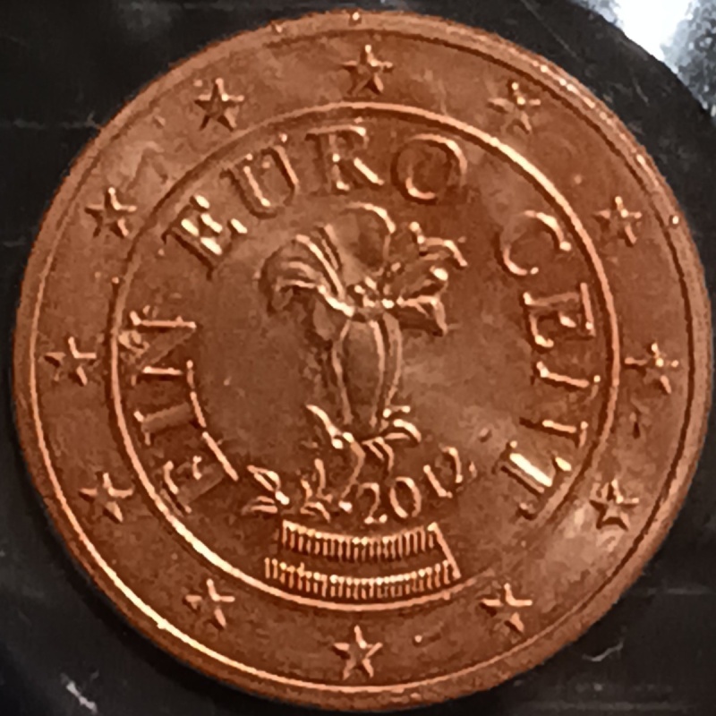 2012 1 Euro Austria Coin UNC 1 Cent Euro World Coin