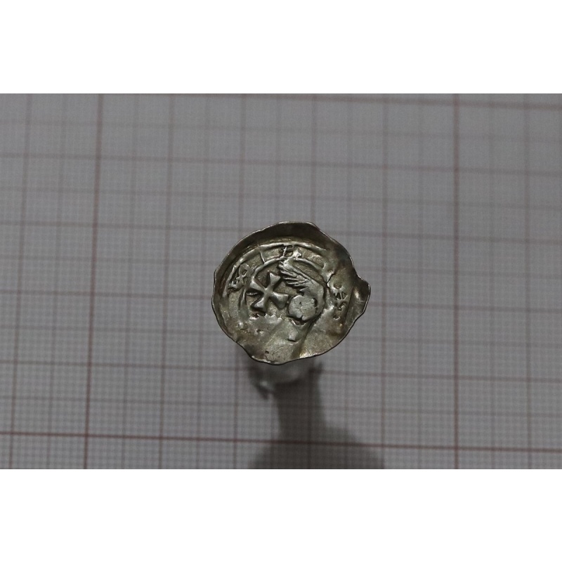 ?? ???? AUSTRIA SALZBURG EBERHARD II (c. 1235) PFENNIG FRIESACH CNA ca14 ps14 B6